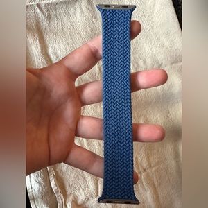 Apple Watch Atlantic Blue Braided Solo Loop Band 44mm Size 8